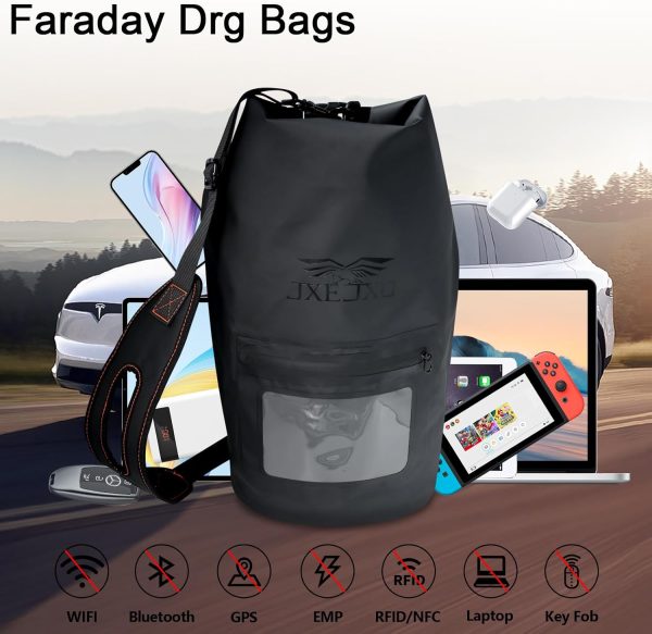 JXE JXO 15L Waterproof Faraday Dry Bag for Electronic Device Security | - Image 4