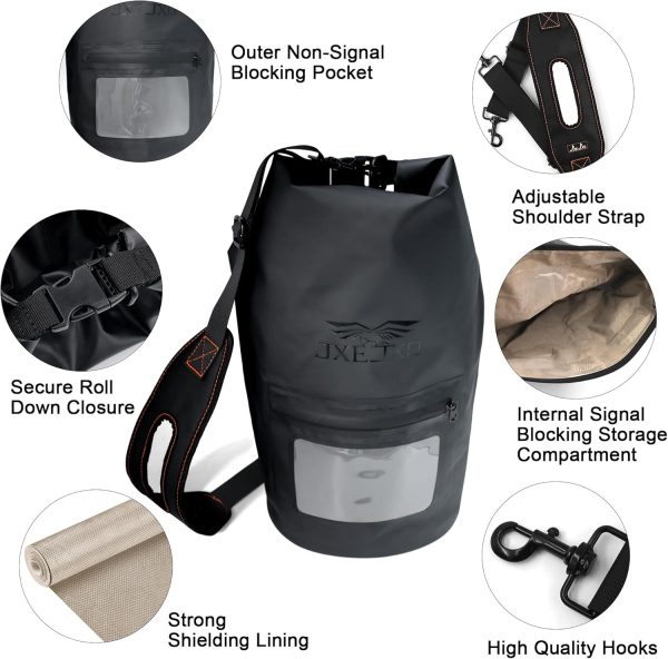 JXE JXO 15L Waterproof Faraday Dry Bag for Electronic Device Security | - Image 6